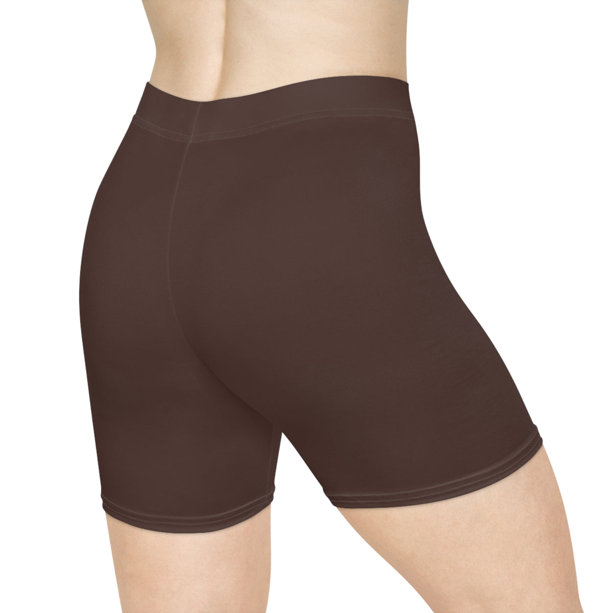 Dark Chocolate Fitness Biker Shorts