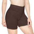 Dark Chocolate Fitness Biker Shorts