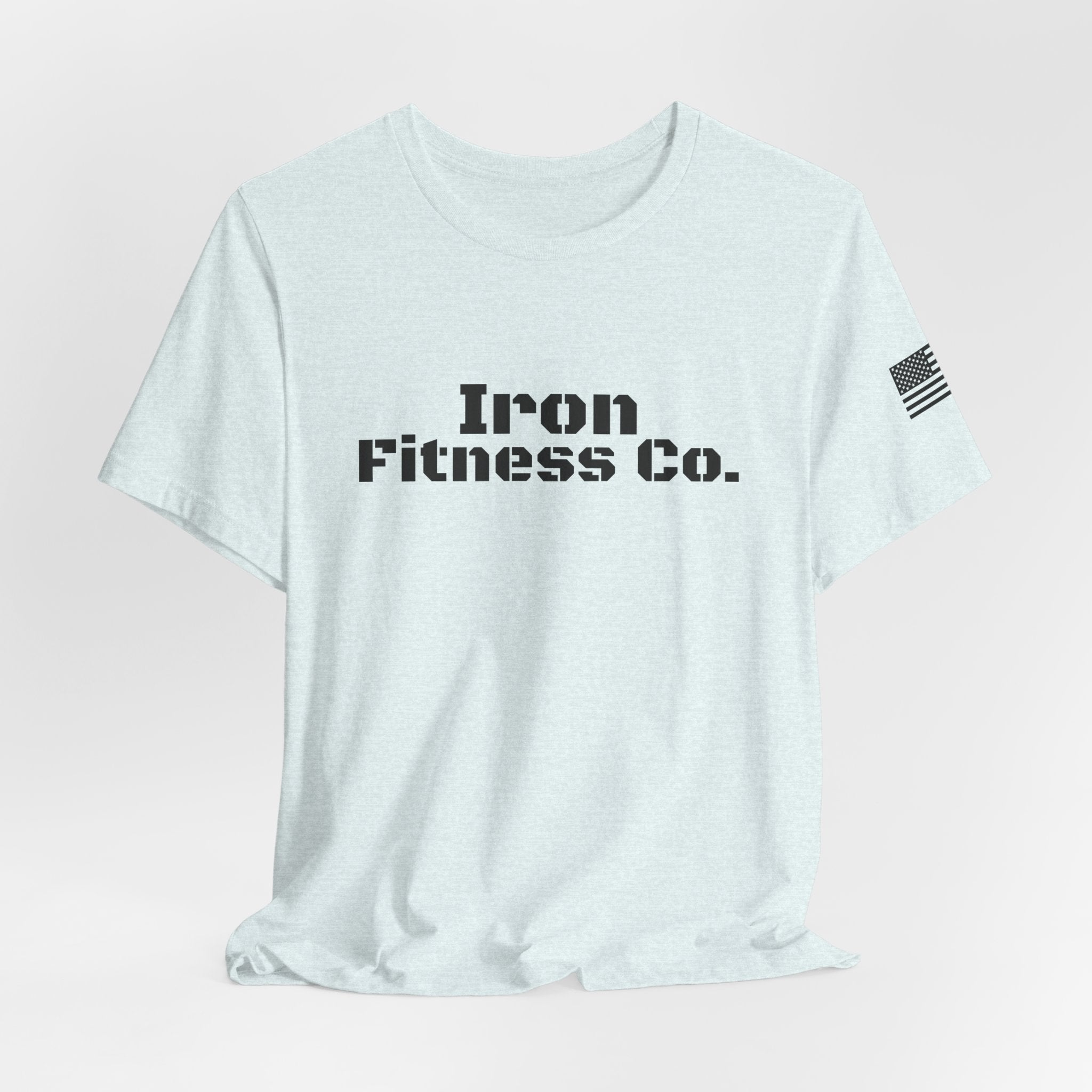 Iron Fitness Co. "American Made" Fitted Gym Tee | Bella Canvas 3001
