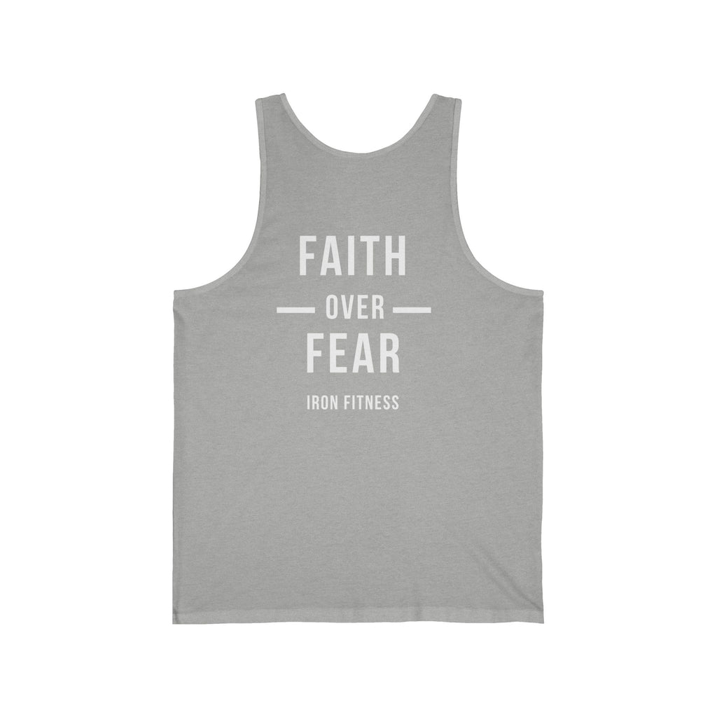 Iron Fitness "Faith Over Fear" Men's Athletic Tank Top