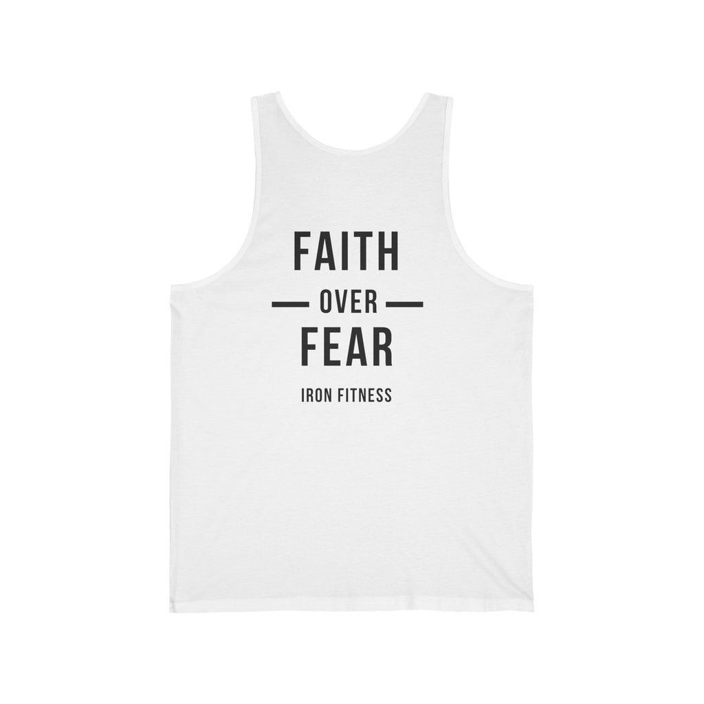 Iron Fitness "Faith Over Fear" Men's Athletic Tank Top
