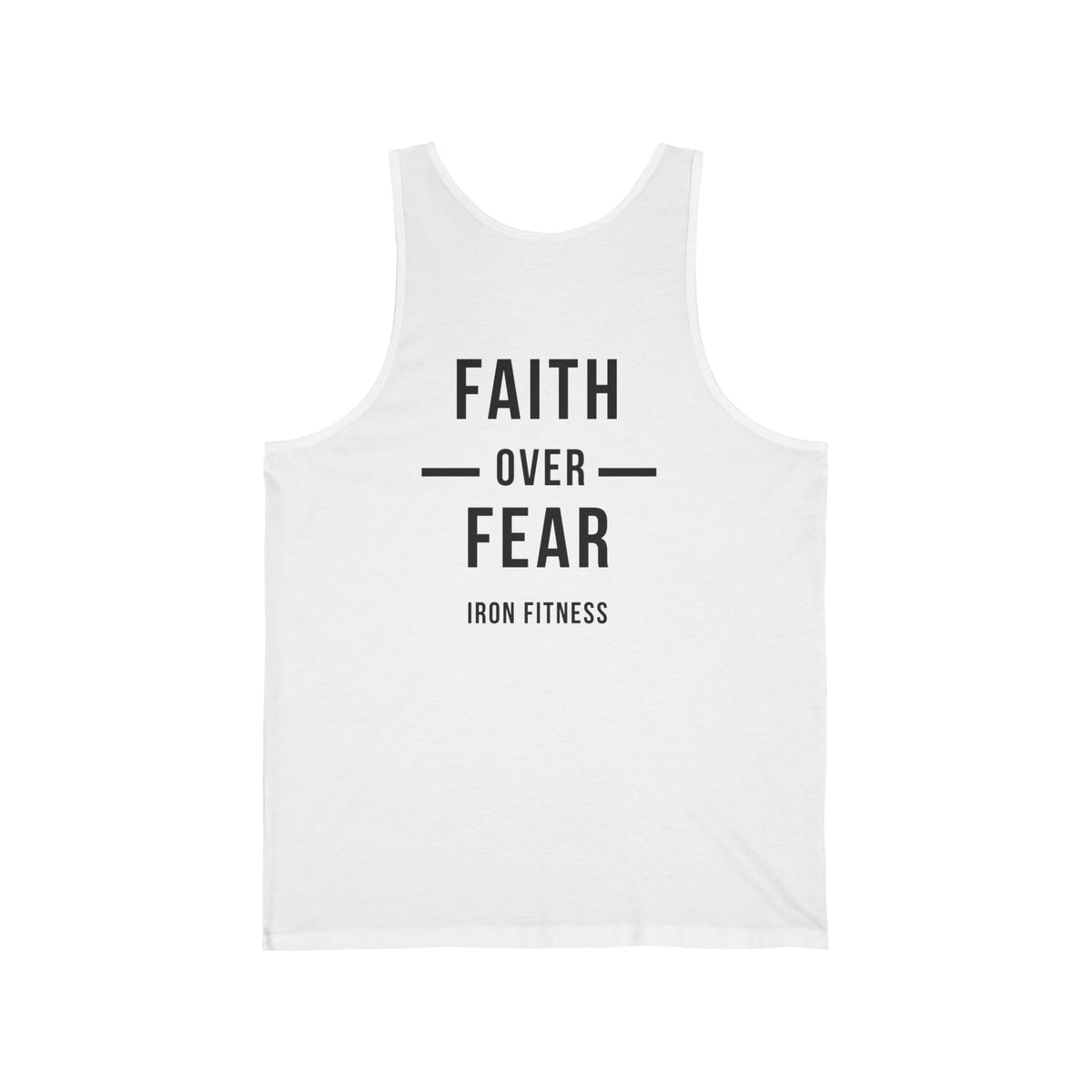 Iron Fitness "Faith Over Fear" Men's Athletic Tank Top
